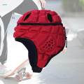 Rugby for Kids Soft Padded Breathable Professional Soccer Headgear for Skateboarding Red. 