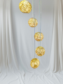 3pc set ball string light indoor decoration yarn globe Suspension lamp rattan ceiling light Round hanging. 