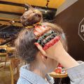 3Pcs /set Women Elegant Satin Silk Hair Bands / Girls Satin Elastic Hair Ties / Large Intestine Ring Ponytail Holder Hair Rope. 