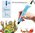 JW 3D Printer 3D Pen for 3D Printing, DIY, Drawing Pen, LCD Display, USB Cable, 1 Pen Holder, 9 Meter 1.75mm Free Filament, Temperature Control, 3D Painting Pen, 3Doodler Create+, Creative Learning for Children Kids as Toys, DIY Arts & Crafts Boy Girls. 