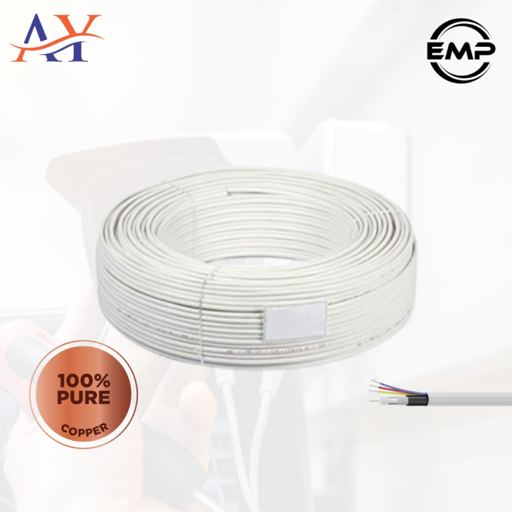 EMP RG59 Pure Copper 32 jall wire for CCTV cameras [70 Yard Roll]