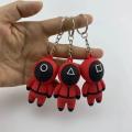 Squid Game Keychain circle triangle square - Small size - Best squidgame key chain (3 x keychain). 