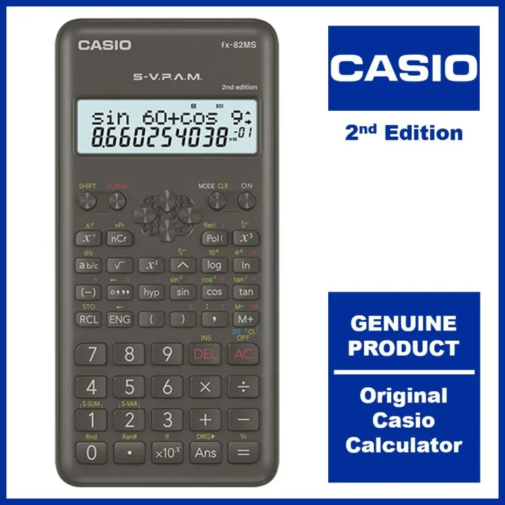 Calculadora casio fx 82ms shops 2nd edition