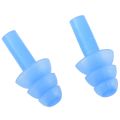TWEXQNY 2 Pair Swimming Dive Flexible Silicone Ear Plugs Earplug Blue. 
