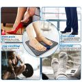 EMS Foot Massager, USB Rechargeable Folding Portable Electric Massage Mat 6 Modes with 9 Intensity Levels. 