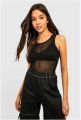 Fishnet Mesh T-Shirt Women Sexy Shirts Tops For Women Solid Color Sleeveless Tees Blouses Hollow Out Crop Tops. 