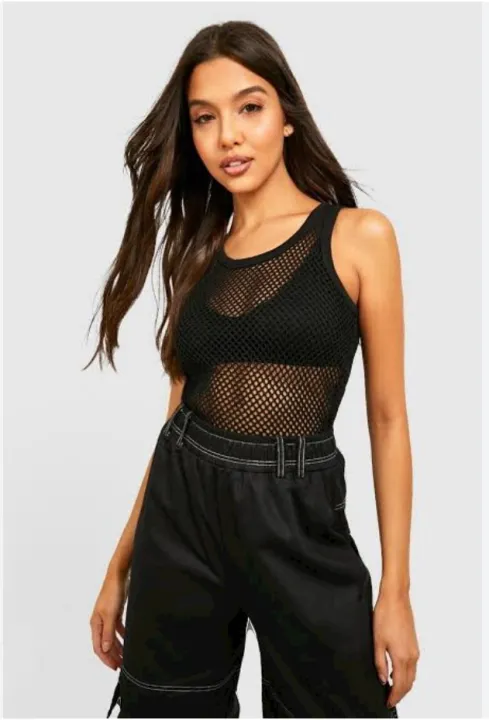 Fishnet%20Mesh%20T-Shirt%20Women%20Sexy%20Shirts%20Tops%20For%20Women%20Solid%20Color%20Sleeveless%20Tees%20Blouses%20Hollow%20Out%20Crop%20Tops%20-%20Image%202