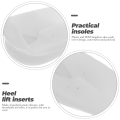 Height Increase Insole Invisible Heel Lift Pads Silicone Inserts Socks Reinforcer Non- Heightening Socks for Men 2cm White. 