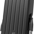 4TB Rugged Portable External Hard Drive Armor A66, Shockproof for PC, Mac, Xbox and PS4, Black. 