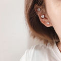 Fashion Crystal Magnetic Clip Ear Stud Non Piercing Earrings Fake Earring Gift for Men Women Jewelry 6mm/8mm. 