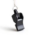 Football Soccer Referee Plastic Whistle With Lanyard Black Pea-Less Safety Whistles Sporting Goods. 