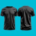 Modex Men's Plain Black T-Shirt – Summer Dry Fit | Breathable, Lightweight & Sweat-Wicking. 