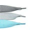 High Quality 2.5 cm British Style Lattice Shoelaces Women Men Printing Sports Casual Basketball Black White Shoes Laces Dropship. 