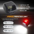 2Pcs Red Tube SMD LED License Plate Light for Nissan Navara D40 2005 2016. 