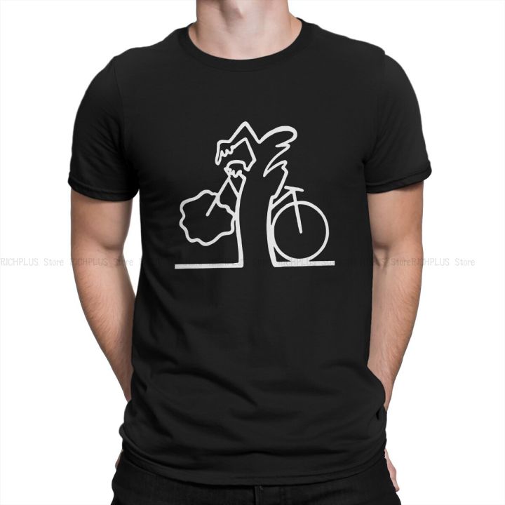 La Linea TV Newest TShirt for Men Bicycle Classic Round Neck Polyester T Shirt Distinctive Gift Clothes OutdoorWear