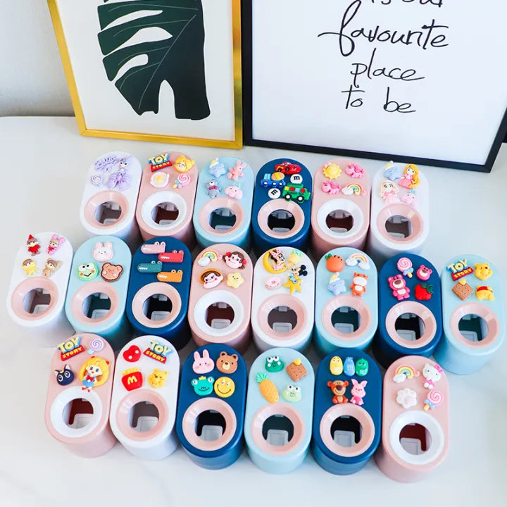 Kids%20Toothpaste%20Dispenser%20Toothbrush%20Holder%20Bathroom%20Toothpaste%20Squeezer%20Baby%20Automatic%20Cartoon%20Automatic%20Toothpaste%20Squeezing%20Handy%20Tool%20Case%20Wall-Mounted%20Kit%20-%20Image%205