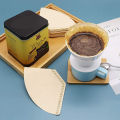 HAOEN 100Pcs Coffee Filters Disposable Cone Paper Coffee Filter Natural Unbleached Filter 4-6 Cup for Pour Over Coffee Makers. 