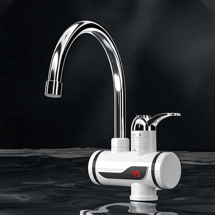 TRIMUX  Hot Water Tap Instant Heating Electric Water Heater Faucet, instant electric water heater tap, instant electric geyser, Electric Water Tap, Water Heater, Digital Display with Shower Head for kitchen and bathroom, Water Geezer