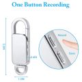 Mini Voice Recorder Keychain 8GB USB Digital Audio Recording Device for Lectures Speeches Meetings Keychain Recorder. 