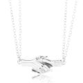 Couple Necklace Unique Magnet Attracts Hold Hands Necklace Anniversary Gift 2Pcs Magnetic Polished Hand Pendant Necklace Set Adjustable Rope Link Chain Magnet Couple Matching Necklace for Women Men Boy Girl Teen BFF Best Friendship Valentines Day Jewelry. 