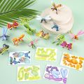 10pcs Early Learning Toys Funny Insect Paper Jigsaw Puzzles 3D Cognition DIY Handmade Paper Card Paper Insect Cartoon Insect Paper Mode Kids Birthday. 