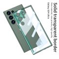 For Samsung Galaxy S24 Ultra Case S24Ultra Transparent Shockproof Protection Hard Back Cover Accessories Optional Capacitive Pen. 