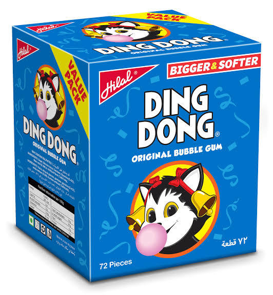 Hilal Ding_ Dong Bubble Gum 5 Rs 72 Pcs