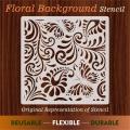 Foral 3d seamless Reusable Stencil For wall Painting Art DIY Home Decor, Album Crafts and Canvas. 