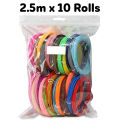 3D Pen Wire For 3Doodler Pen 3D Filament For Realistic Printing Educational 3D Pen Wire For Home Art Activity Set (2.5m lenght). 