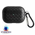Silicone Braided Protective Case for Pro 2 Earbuds | Shockproof Cover | Scratch Resistant | Carabiner Hook | ST Mobitech. 