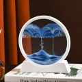 Sand Scape Lamp - Sand Clock with 3D Moving Sand Art Desk Lamp with Metal Stand. 