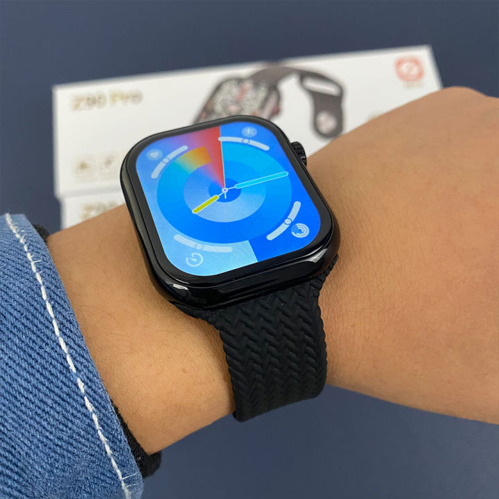 Z90 Pro Bluetooth Call Smart Watch for Men and Women, Heart Rate Sleep Monitor, Waterproof, Fitness Tracker, Wireless Charging
