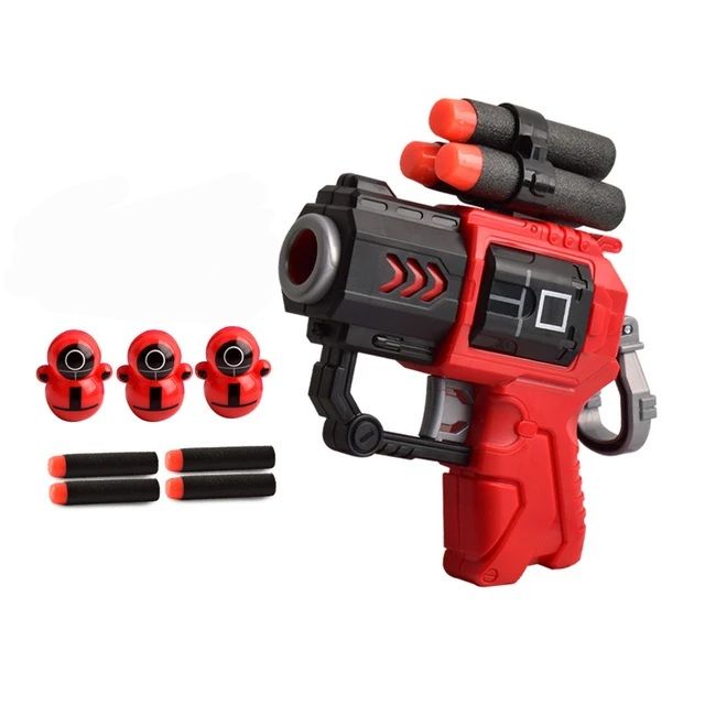 Squid Game Soft Dart Toy Gun For Kids