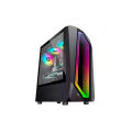 AA Tiger Viking Black ATX Gaming PC Case with 1 RGB Fan | Micro ATX PC Casing | Low Price Gaming Case with Fans. 