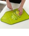 2 in 1 Chopping Board with Integrated Strainer. 