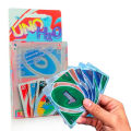 UNO H2O Card Game Waterproof Pressure Proof PVC Plastic Transparent Kids Toys - 112 Cards Pack - Halloween Birthday Gifts. 
