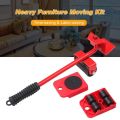 Belity Heavy Furniture Moving Kit Easy Mover Appliance Roller Lifter Moving System with 4 Wheel Sliders Lifter Kit for Moving Sofa Cabinet Table 180 Degree Adjustable Head of Pry Bar. 