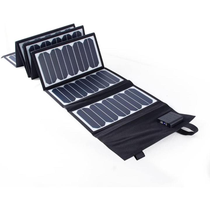 KINGSOLAR 60W Portable Sunpower Folding Solar Charger Panel With DC 18V and Usb 5V Output Charger for Laptop Tablet Notebooks and any Other 18V Electronic Devices