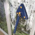 Triangle Shaped 360° Rotatable Adjustable Cleaning Mop, 51Inches Long Handle Microfiber Dust Mop for Wall, Ceiling,Window and Baseboard Cleaner (Blue). 