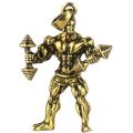 Strong Man Dumbbell Fitness Pendant Necklace Men Jewelry Between Best Friend Fashion Necklace Men Gift Hip Hop Jewelry Gym Gifts. 