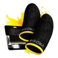 Gaming Finger Sleeves Pack of 1-5 Pairs Breathable Anti-Sweat Touch Screen-Friendly for Mobile & Tablet. 