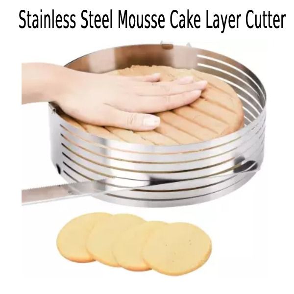 Stainless Steel Mousse Cake Layer Cut Tools Cake Slicer Device Mold ...