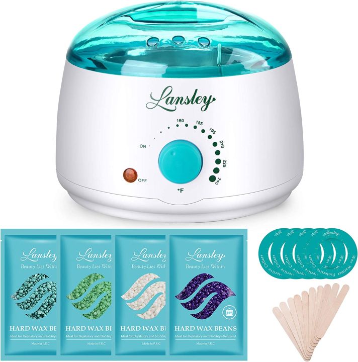 Lansley%20Wax%20Warmer%20Hair%20Removal%20Home%20Waxing%20Kit%20Electric%20Pot%20Heater%20for%20Rapid%20Waxing%20of%20All%20Body,%20Face,%20Bikini%20Area,%20Legs%20with%204%20Flavor%20Hard%20Wax%20Beans%20&%2010%20Wax%20Applicator%20Spatulas(At-home%20Waxing)%20-%20Image%202