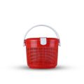 Carry basket/Picnic Basket Plastic Hamper as Shopping Bag with Lid and Handle Camping Picnic Shopping Food Fruit Picnic Basket Large Size beautiful baby basket 100% Pure Material Beautiful Oval Shape Full see through Basket BPA Free go green. 
