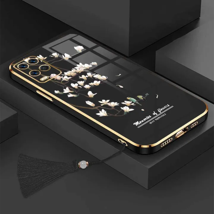 Casing%20For%20OPPO%20A54%204G%20Luxury%20Beautiful%20mapies%20with%20flower%20Camera%20Protection%20Phone%20Case%20Plating%20Edges%20Silicone%20Soft%20Cover%20With%20Free%20Lanyard%20-%20Image%2010
