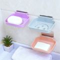 Wall-Mounted Hollow Smile Face Drainage Soap Dish. 