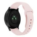 For Garmin Vivoactive 3 / Vivomove HR Solid Color Reverse Buckle Silicone Watch Band, Size: Large Size(Black). 