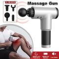 Fitness Muscle Relaxer Facial Massager_ Gun_ With 4 Massage Heads. 
