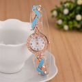 New Fashion Rhinestone Watches Women Luxury Brand Stainless Steel Bracelet watches Ladies Quartz Dress Wristwatches reloj mujer. 