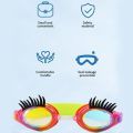 PC Children Eyelash Swimming Goggles New Anti-fog Waterproof Eyelash Goggles Silicone HD Swimming Goggles. 